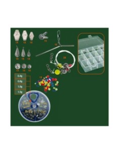 SET DE PESCA DE 14 PIEZAS CON ACCESORIOS