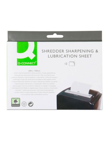 Hojas lubricantes para destructoras, 220 x 150 mm, 12 uds