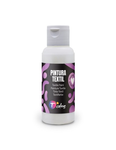 Pintura textil blanca, 80 ml