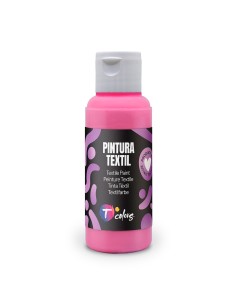 Pintura textil rosa, 80 ml