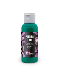 Pintura textil verde oscuro, 80 ml