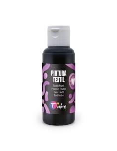 Pintura textil negro, 80 ml