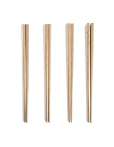 Palillos chinos de madera, 24 cm, 8 uds