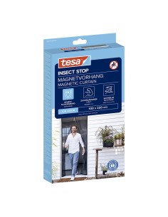 Mosquitera cortina magnética con cierre automático, antracita, 100 x 220 cm