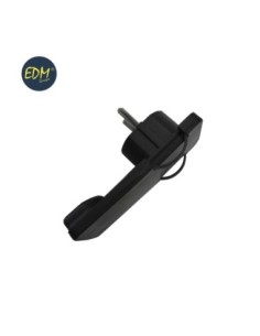 CLAVIJA SCHUKO E TRAPLANA 10-16A T-TL 4,8MM NEGRA