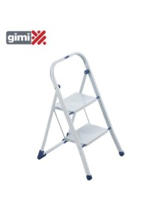 TABURETE ESCALERA TIKO 2 PELDAÑOS ACERO MA  150KG GIMI 154103