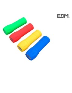 LINTERNA 9 LED RUBBER EDITION (PILAS INCLUIDAS) COLORES SURTIDOS
