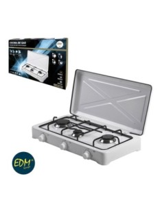 COCINA DE GAS   ESMALTADA   3 FUEGOS   EDM