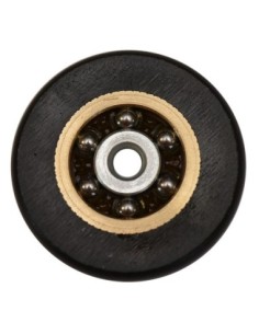 RUEDA CON RODAMIENTO MAMPARA 26MM NEGRO (C-TORNILLO) 25PZ