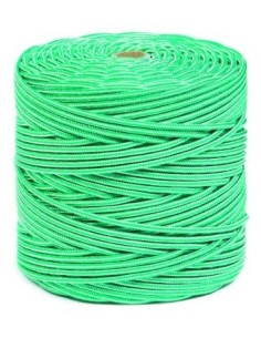 CUERDA POLIPROPILENO TRENZADA 5MM BLANC-VERDE   METRO