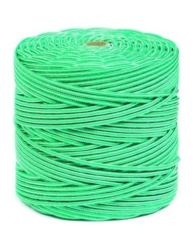 CUERDA POLIPROPILENO TRENZADA 5MM BLANC-VERDE   METRO