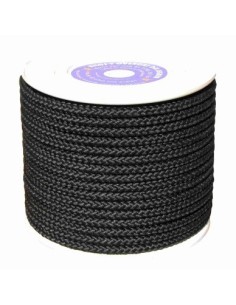 CUERDA TRENZ. 10MM NYL NEG MATE HYC METRO