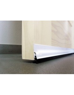 BURLETE ADHESIVO ALUMINIO LABIO CAUCHO 105CM,BLANCO 128300