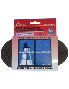 BURLETE CAUCHO TIPO P 6M 9MM MARRON