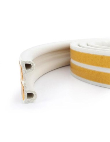 BURLETE CAUCHO TIPO P 6M 9MM BLANCO