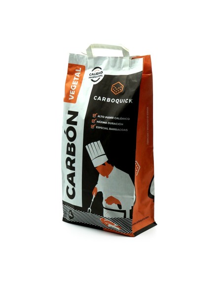 SACO DE CARBON VEGETAL 3KG ALTA CALIDAD CARBOQUICK