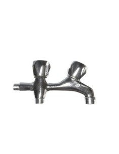 GRIFO DE LAVADORA   DOBLE   V-METAL   CR   1-2"   (ENVASADO)