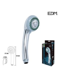 MANGO DE DUCHA   CLASICO   3 FUNCIONES   CROMADO   EDM