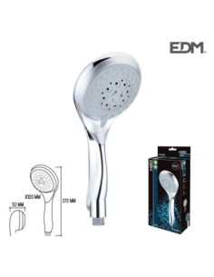 MANGO DE DUCHA   MODERNO   6 FUNCIONES   CROMADO   EDM