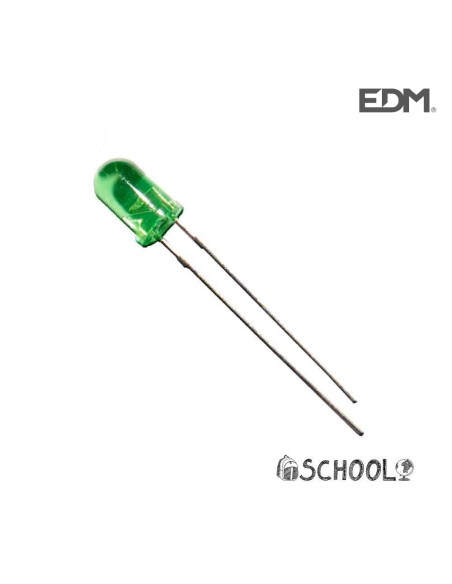 DIODO LED VERDE 5MM (MANUALIDADES)  3,2V