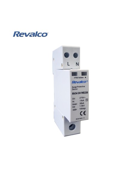 PROTECTOR SOBRETENSION 1P+N 30KA 275V TRANSITORIO 1 MODULO