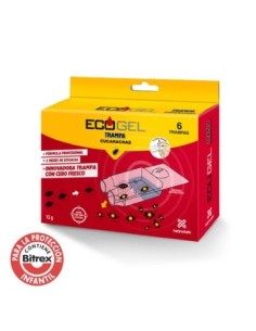 ECOGEL CUCARACHAS KIT 6 TRAMPAS 15GR.