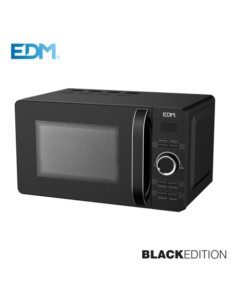 MICROONDAS   "BLACK EDITION" CON GRILL   20 LITROS   700W   EDM
