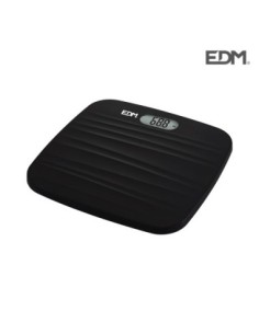 BASCULA BAÑO DIGITAL BASE RUGOSA NEGRA MA . 180KG EDM