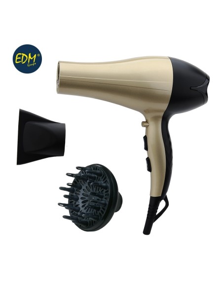 SECADOR DE CABELLO CON DIFUSOR IONICO   1.900 2.300W    EDM