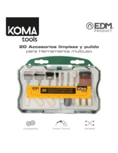 SET 20 ACCESORIOS KOMA TOOLS PARA 08709 EDM