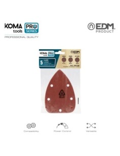 SET 5 LIJAS PARA LIJADORA 08753 EDM