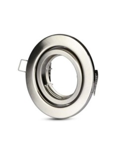 ARO GU10 BASCULANTE REDONDO ACERO PULIDO