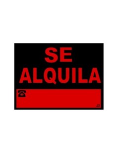 CARTEL PVC 40 30CM "SE ALQUILA
