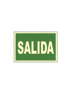 CARTEL SEÑAL SALIDA 30 21CM