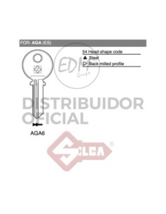 LLAVE ACERO AGA6 AGA