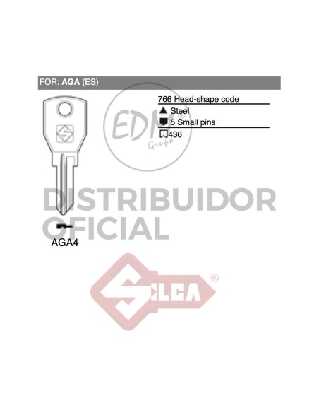LLAVE ACERO AGA4 AGA