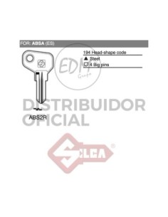 LLAVE ACERO ABS2R ABSA