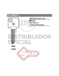 LLAVE LATON AB83 ABUS