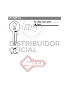 LLAVE ACERO AGA25 AGA