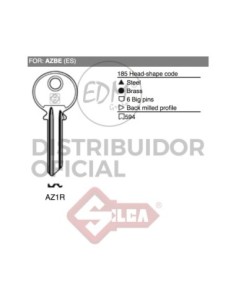 LLAVE ACERO AZ1R AZBE   JMA AZ3I