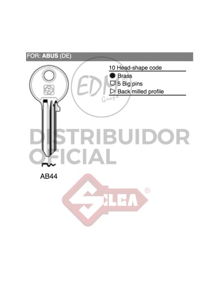 LLAVE LATON AB44 ABUS
