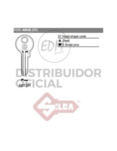 LLAVE ACERO AB13R ABUS