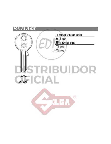 LLAVE ACERO AB2R ABUS
