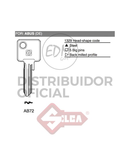 LLAVE ACERO AB72 ABUS