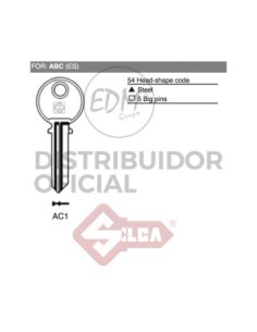 LLAVE ACERO ABC AC1