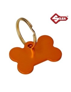 LLAVERO IDENTIFICADOR HUESO ULTRALITE CON ANILLA DIAM.25MM AMARILLO