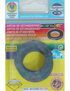 JUNTA FONTAN PLANA 1'1-2 5PZ GOMA S M 5 PZ