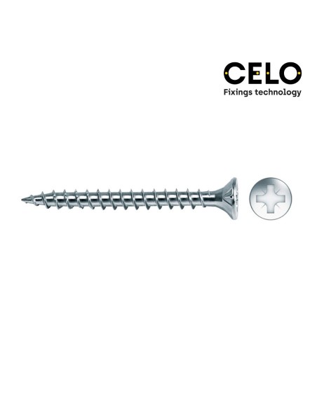 CAJA 150UN TORNILLO MADERA AVELLANADO POZI DIN-REF VLO  4 60 ZINCADO+LUBR. CELO