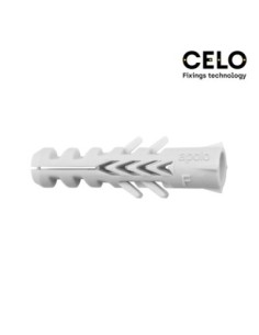 CAJA 100UN TACO NYLON DOBLE ANTIGIRO DIN-REF NF8 CELO