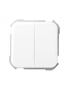 CONMUTADOR DOBLE BLANCO NIEVE 31397 30